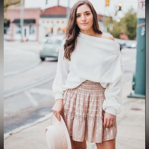 Off the shoulder sweater